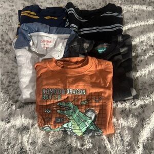 Lot Of 5 Boys T - Shirts Size 4/5 Cat & Jack, 365 Kids, Wonder Nation